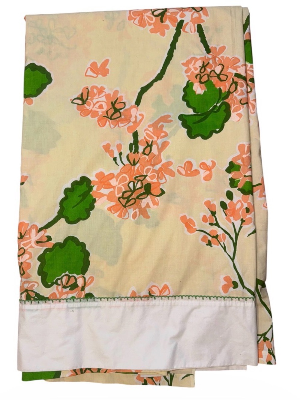 Vintage 1970s Bill Blass for Springmaid Twin Flat Sheet – Retro Florals